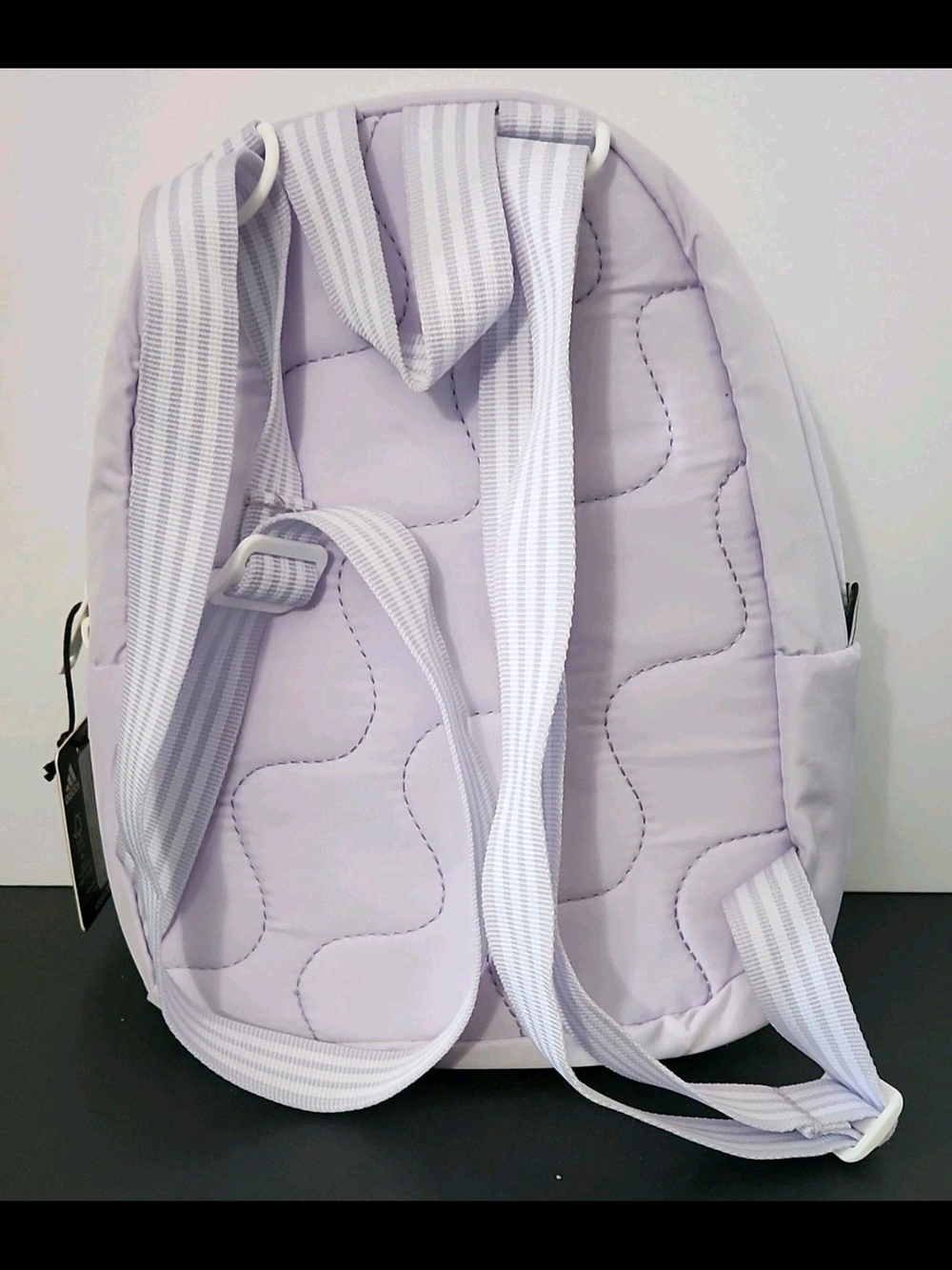 adidas Originals Core Mini Backpack Light Pink Glow White Logo Travel Bag - Picture 4 of 7